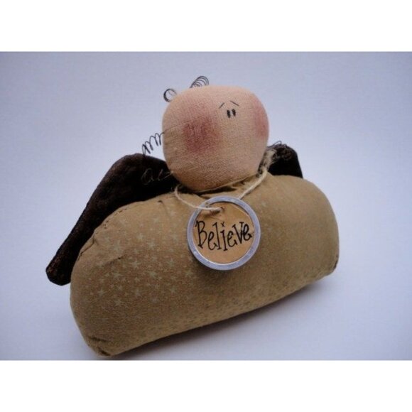 Vintage Honey and Me Christmas Angel Holiday Decoration - Primitive - Picture 1 of 4